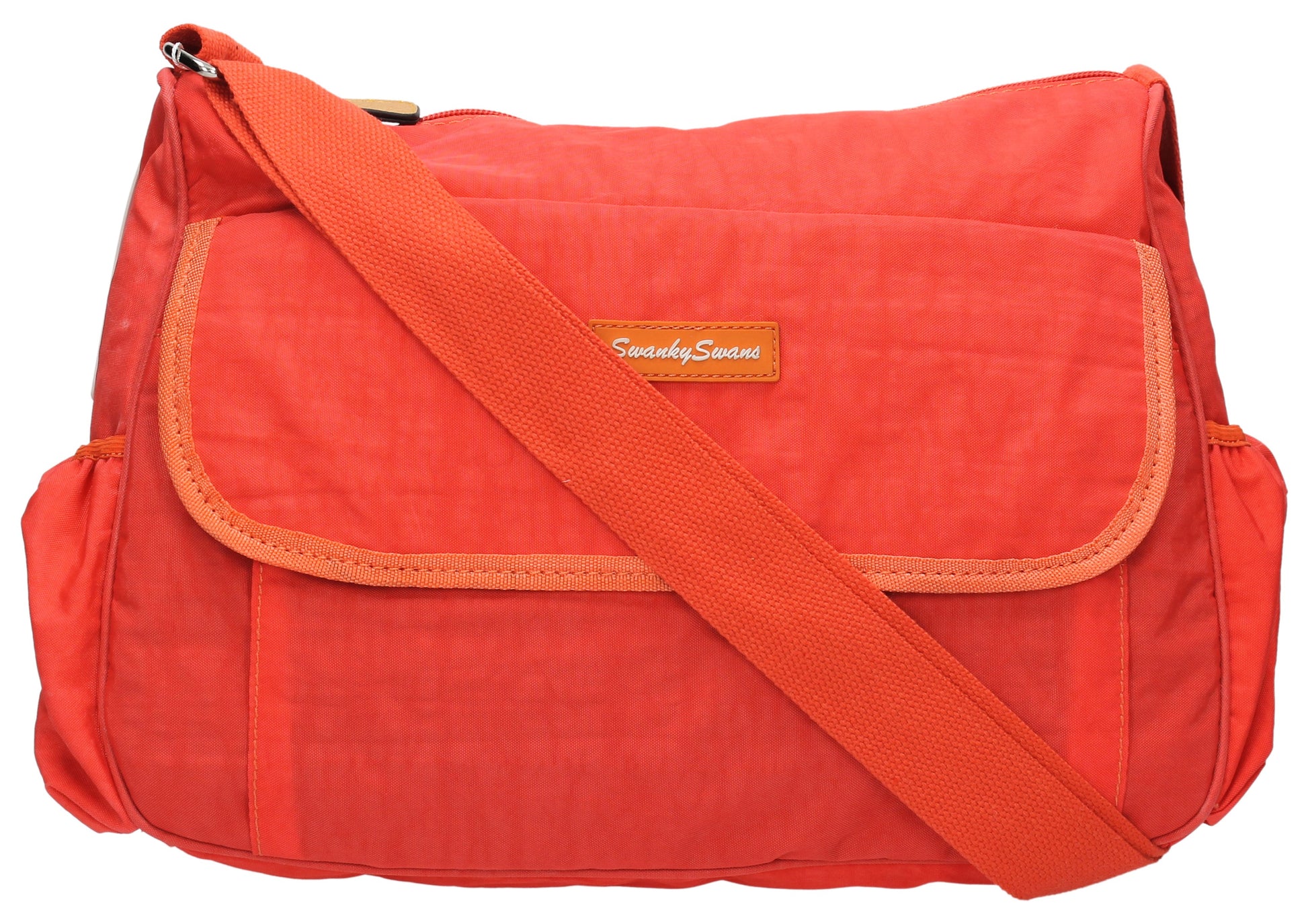 Joseph and Mary Baby Changing Satchel - Orange-Baby Changing-SWANKYSWANS